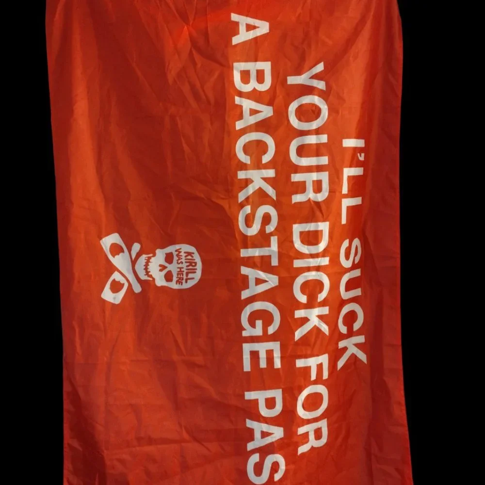Funny Slogan Spencers - Nylon flag